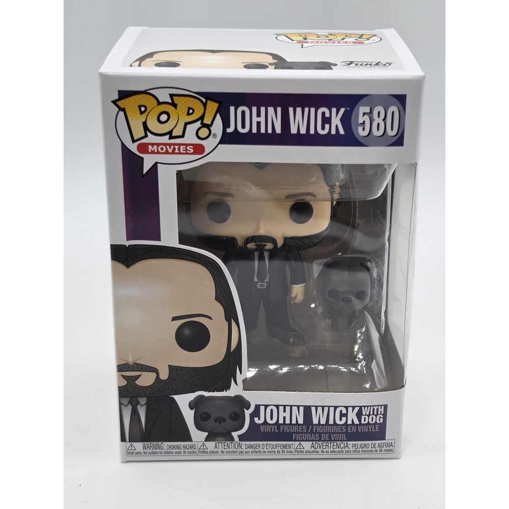 Funko Pop! Vinyl: John Wick - John Wick with Dog #580 W Pop Protector MIB